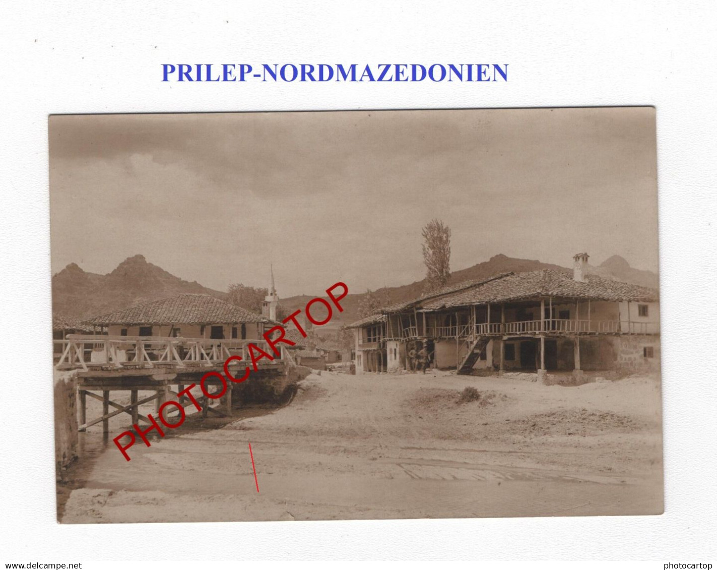 PRILEP-NORDMAZEDONIEN-CARTE PHOTO allemande-GUERRE 14-18-1 WK-MILITARIA-