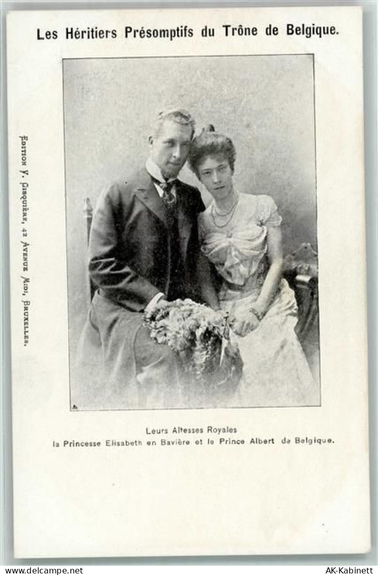 Princesse Elisabeth en Baviere et le Prince Albert de Belgique Adel Belg... - 39154547