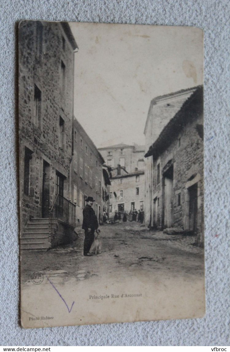 Principale rue d' Arconsat, Puy de Dôme 63