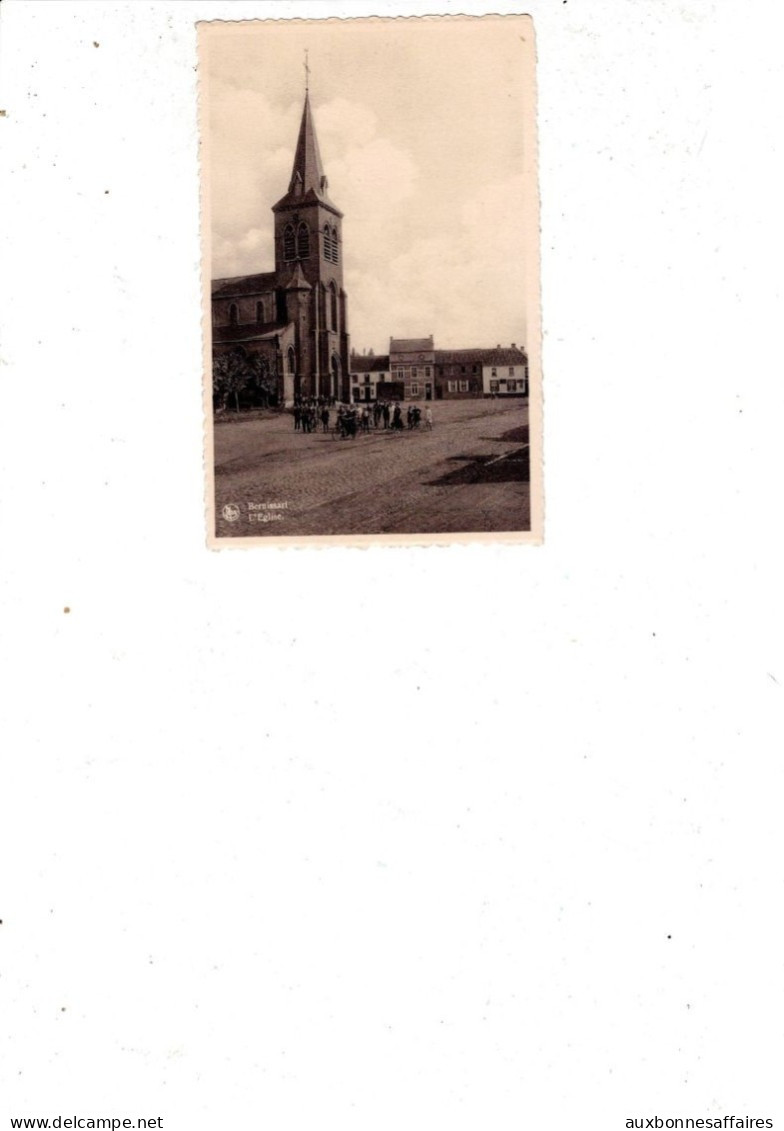 PROV HAINAUT/ BERNISSART L EGLISE CARTE ANIMEE  / B837