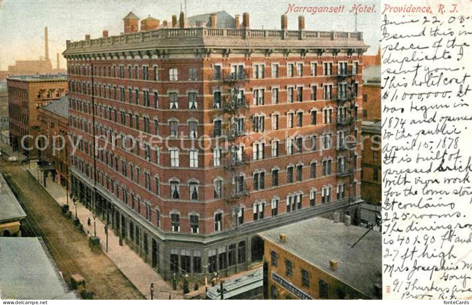 Providence Rhode Island Narrangansett Hotel