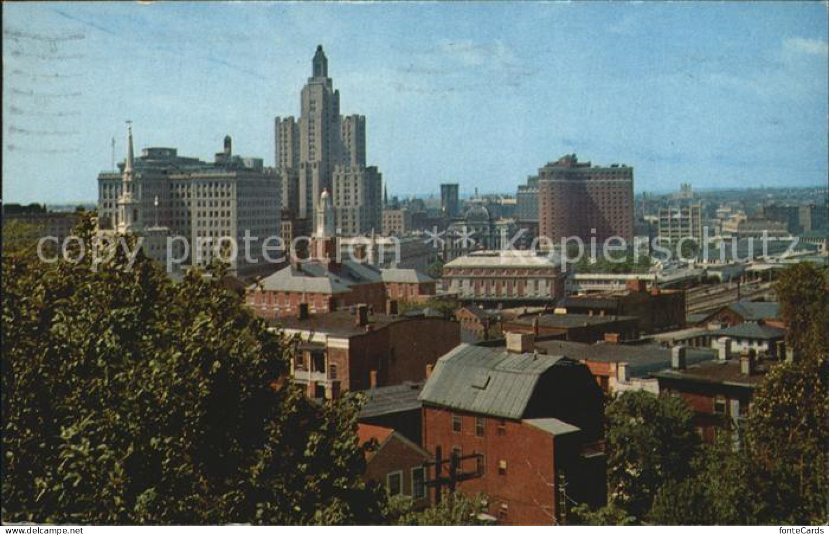 Providence Rhode Island Skyline
