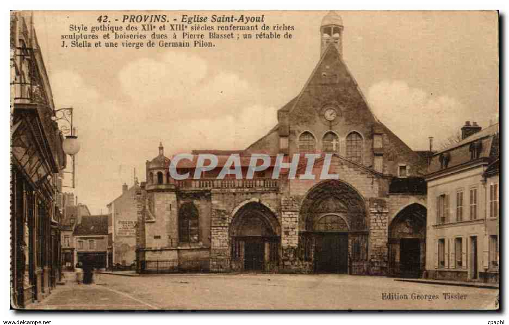 Provins CPA Eglise Saint Ayoul