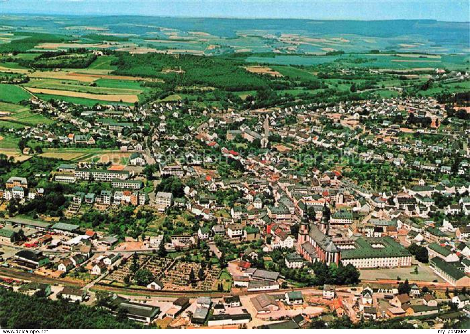 Pruem Eifel Fliegeraufnahme