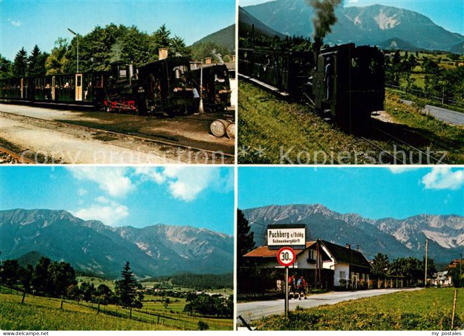 Puchberg Schneeberg mit Schneebergbahn und Schneeberg Doerfli
