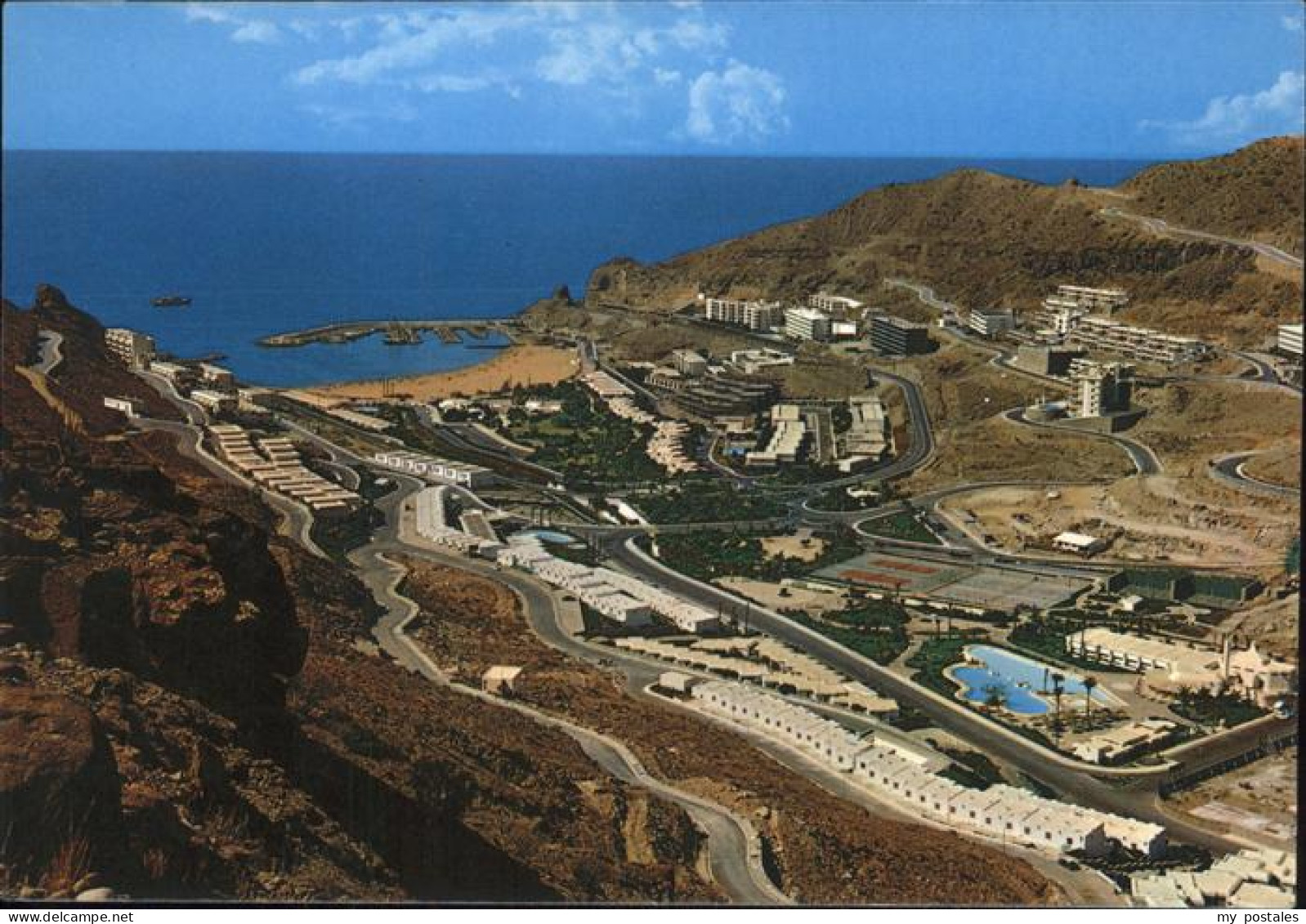 Puerto Rico Gran Canaria Vista parcial Playa Puerto