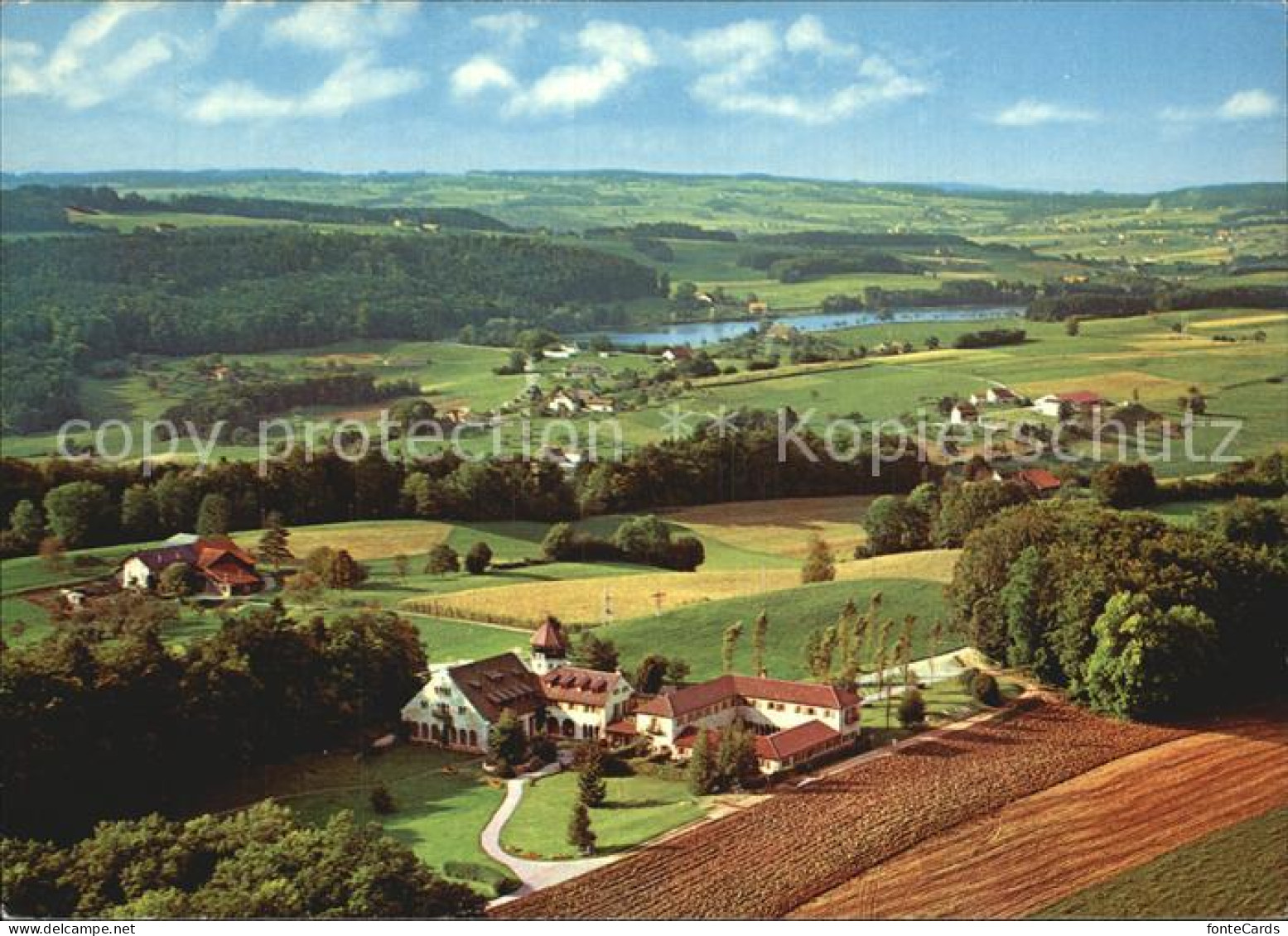 Puidoux Cret Berard Vue panoramique aerienne