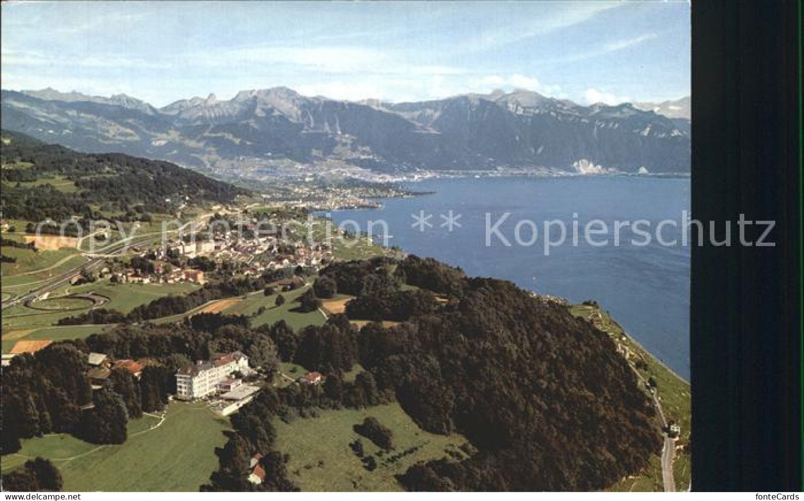 Puidoux Hotel du Signal de Chexbres Lac Leman Alpes vue aerienne