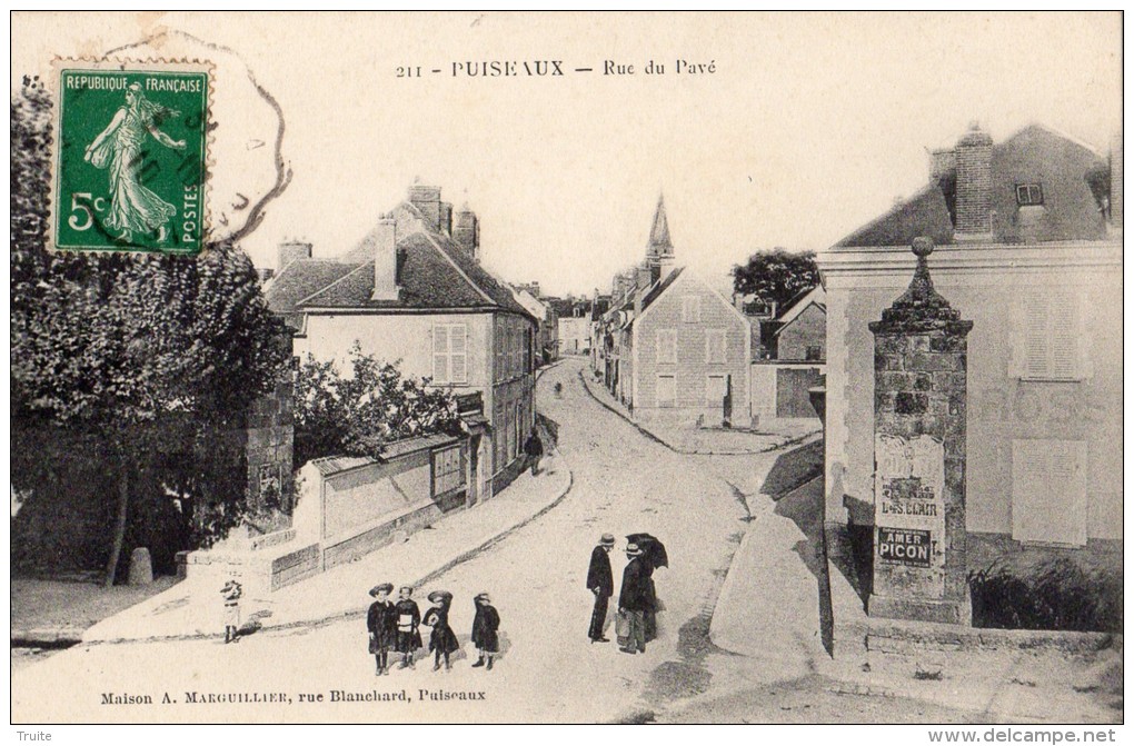 PUISEAUX RUE DU PAVE ENFANTS ANIMEE PUBLICITE PICON