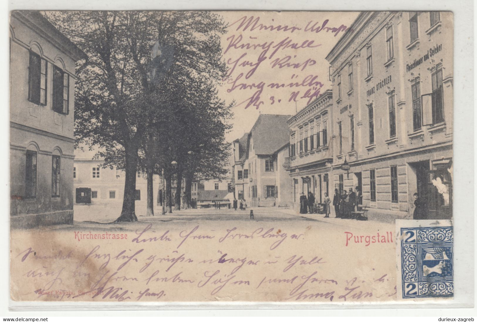 Purgstall old postcard posted? b250820