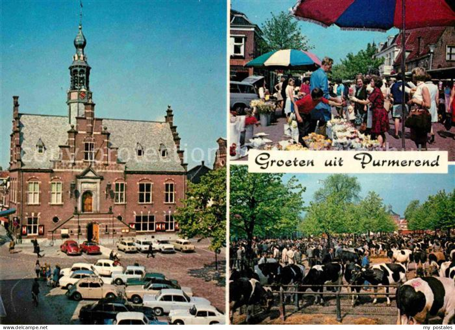 Purmerend Bloemenmarkt Raadhuis Veemarkt