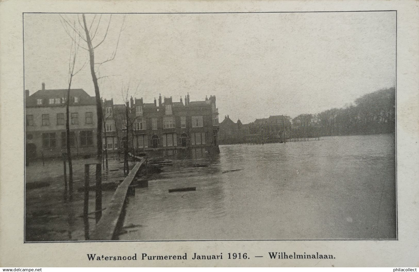 Purmerend // Watersnood Jan. 1916 - Wilhelminalaan 19??