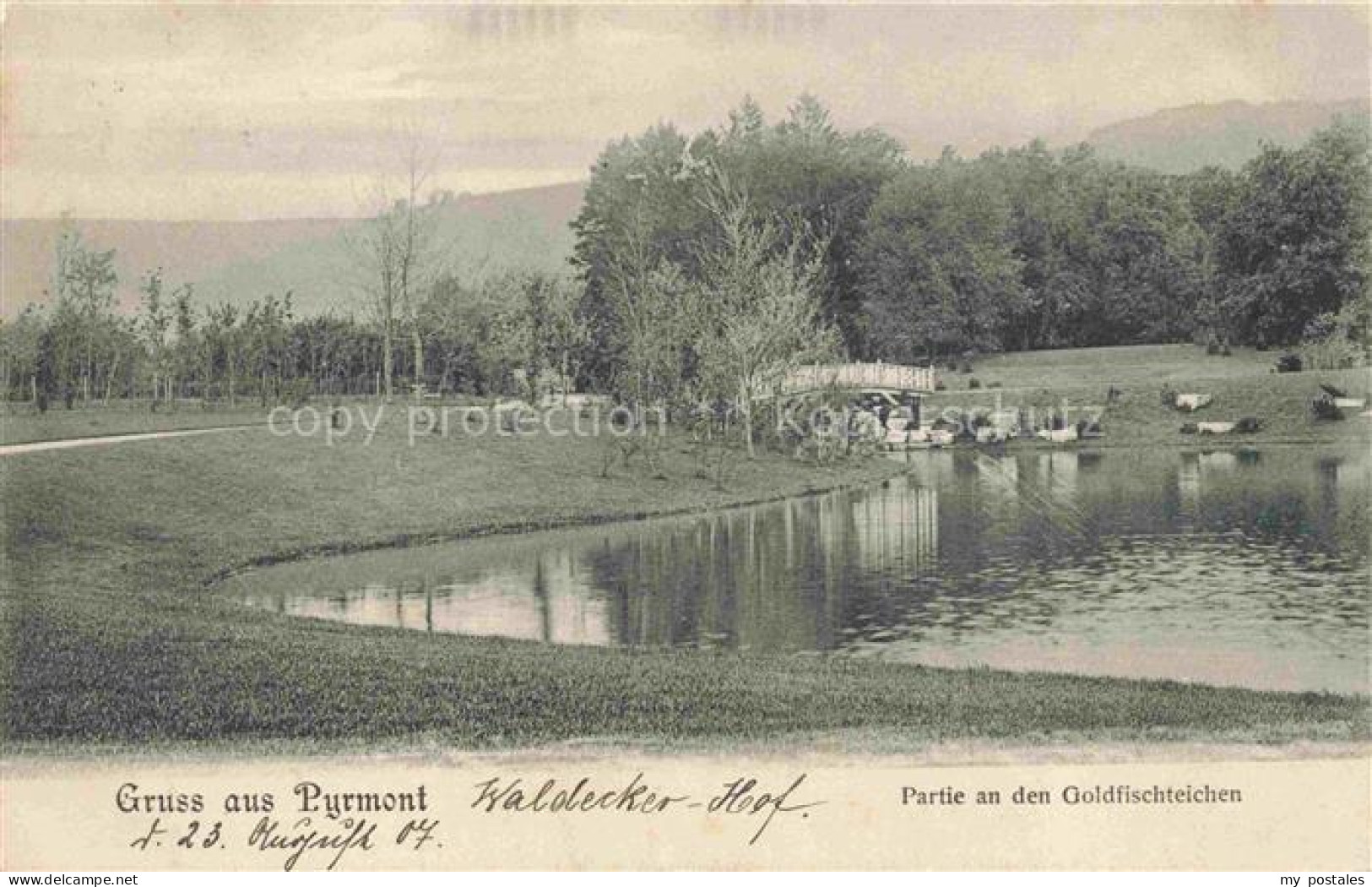 Pyrmont BAD PYRMONT Partie an den Goldfischteichen