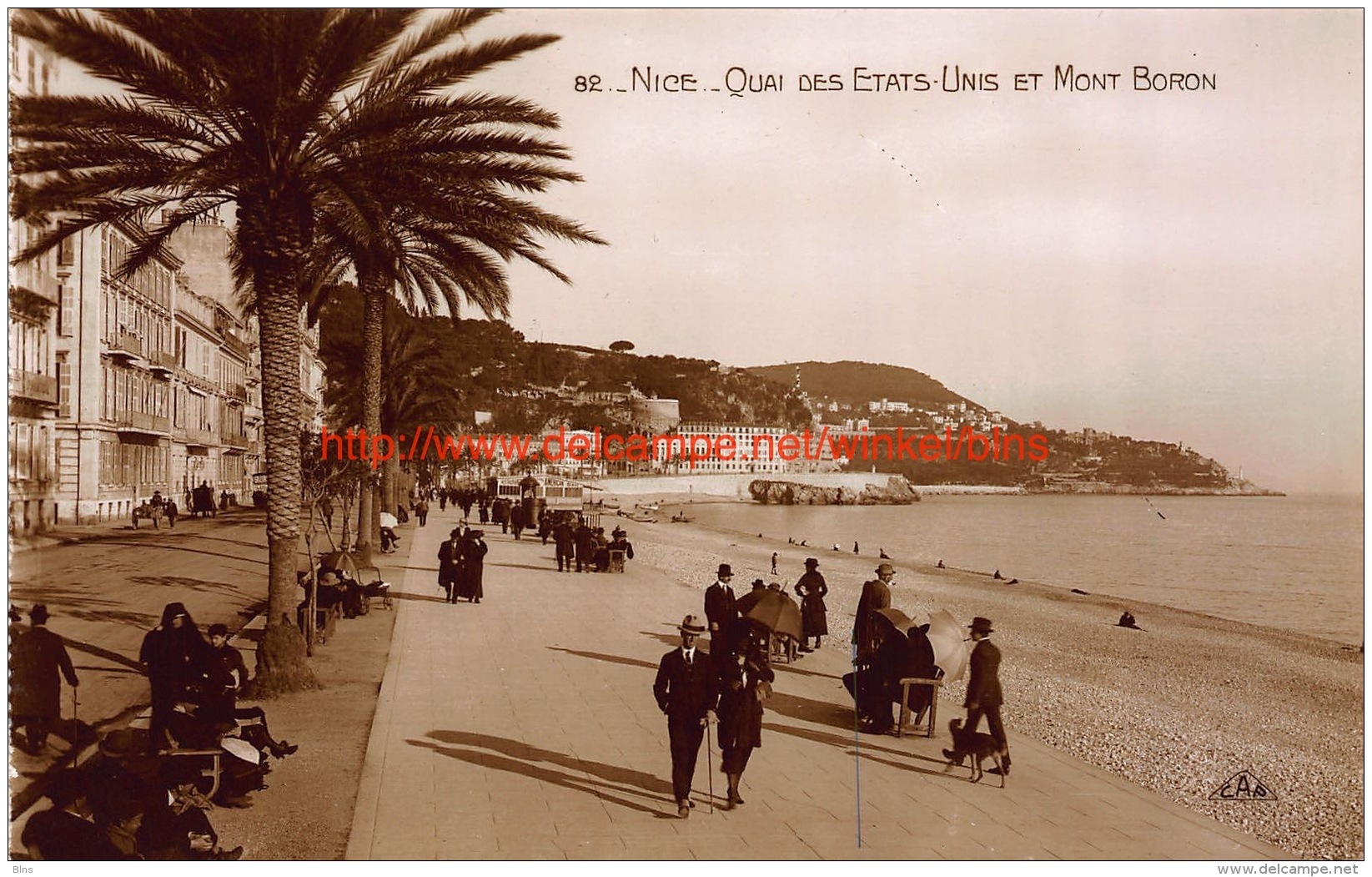 Quai des Etats-Unis et Mont Boron - Nice