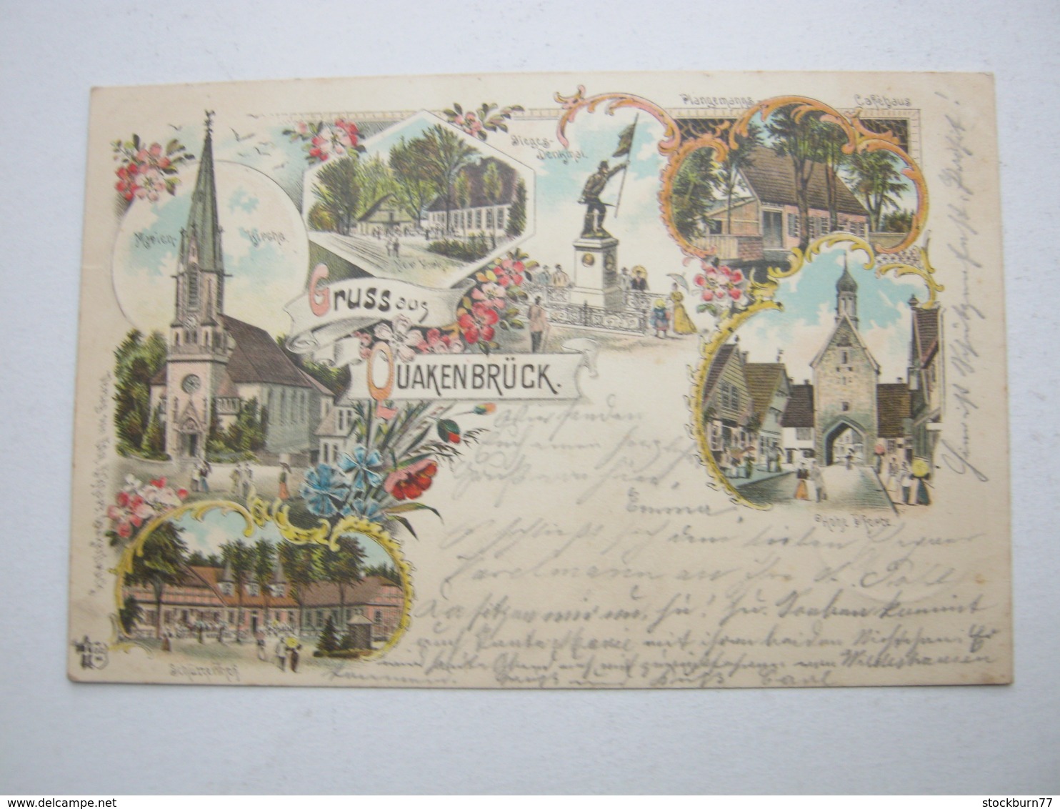 QUAKENBRÜCK ,Seltene Karte um 1897