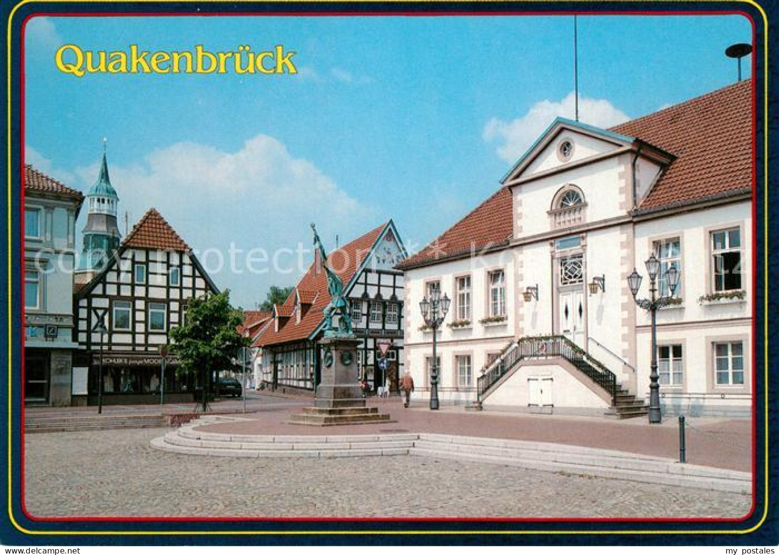 Quakenbrueck Marktplatz mit Rathaus