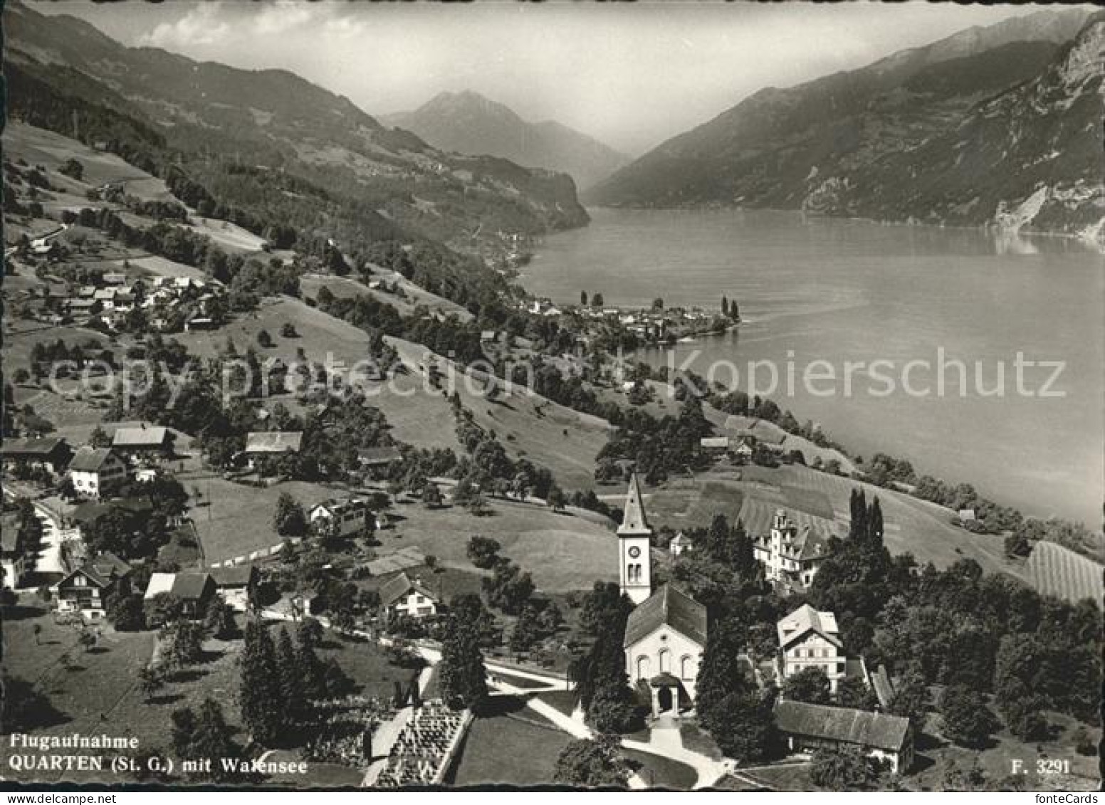 Quarten mit Walensee Fliegeraufnahme