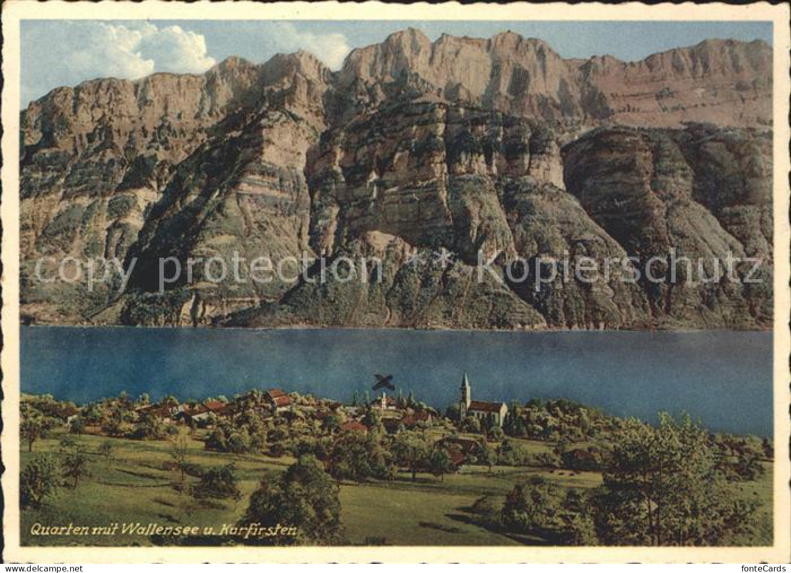 Quarten mit Wallensee und Kurfirsten