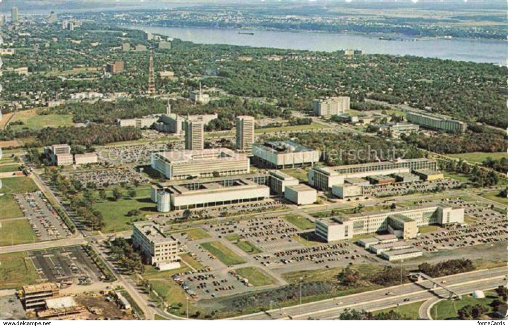 QUEBEC Canada Cite Universitaire Laval University Ste Foy Canada Fliegeraufnahme