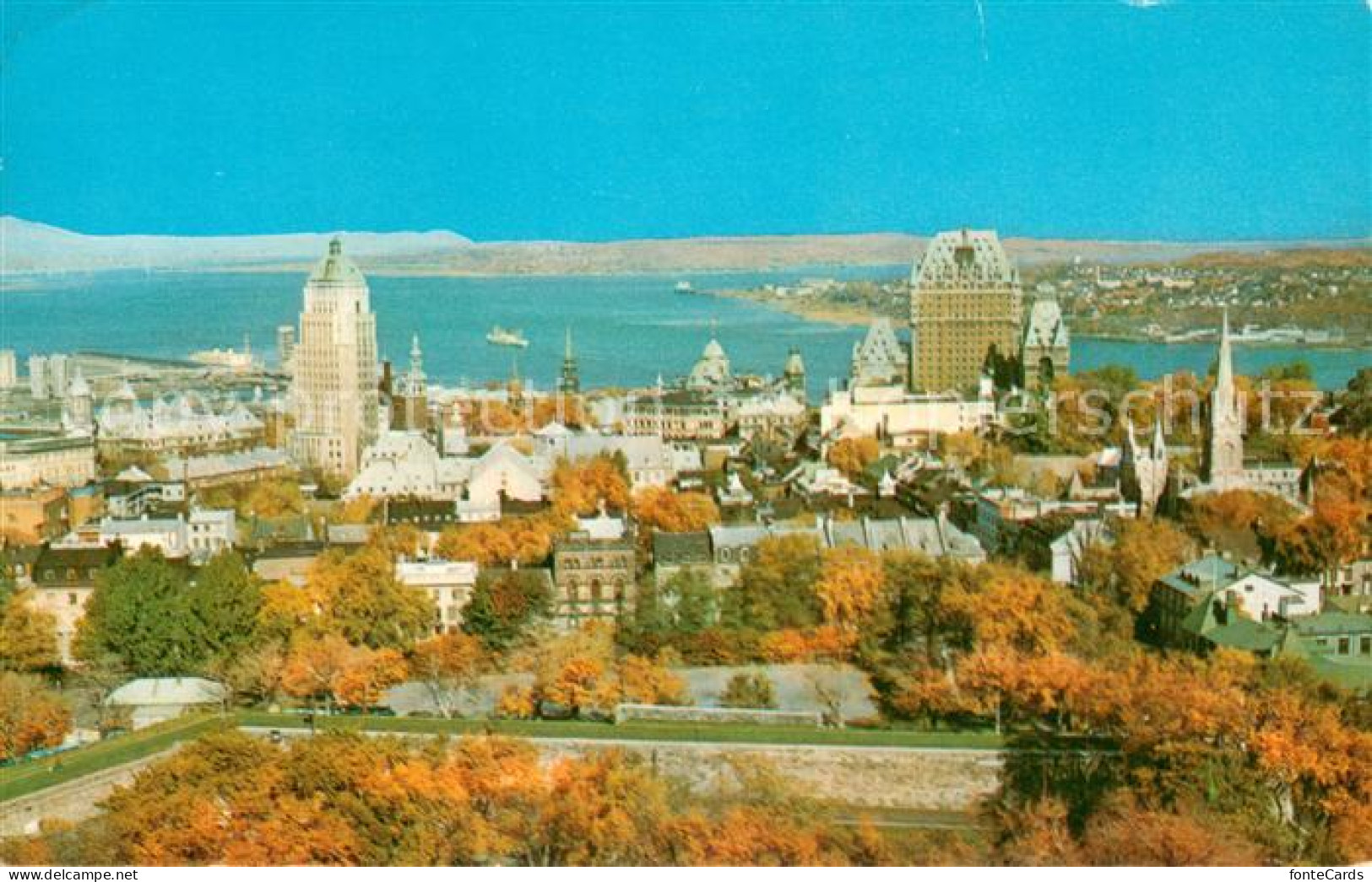 Quebec Canada Quebec City with Isle of Orleans