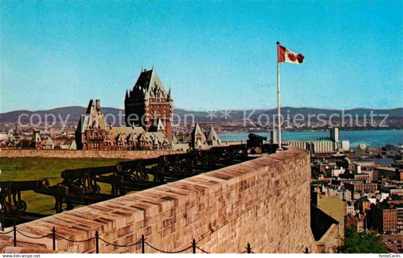Quebec Panorama vu du sommet de la Citadelle