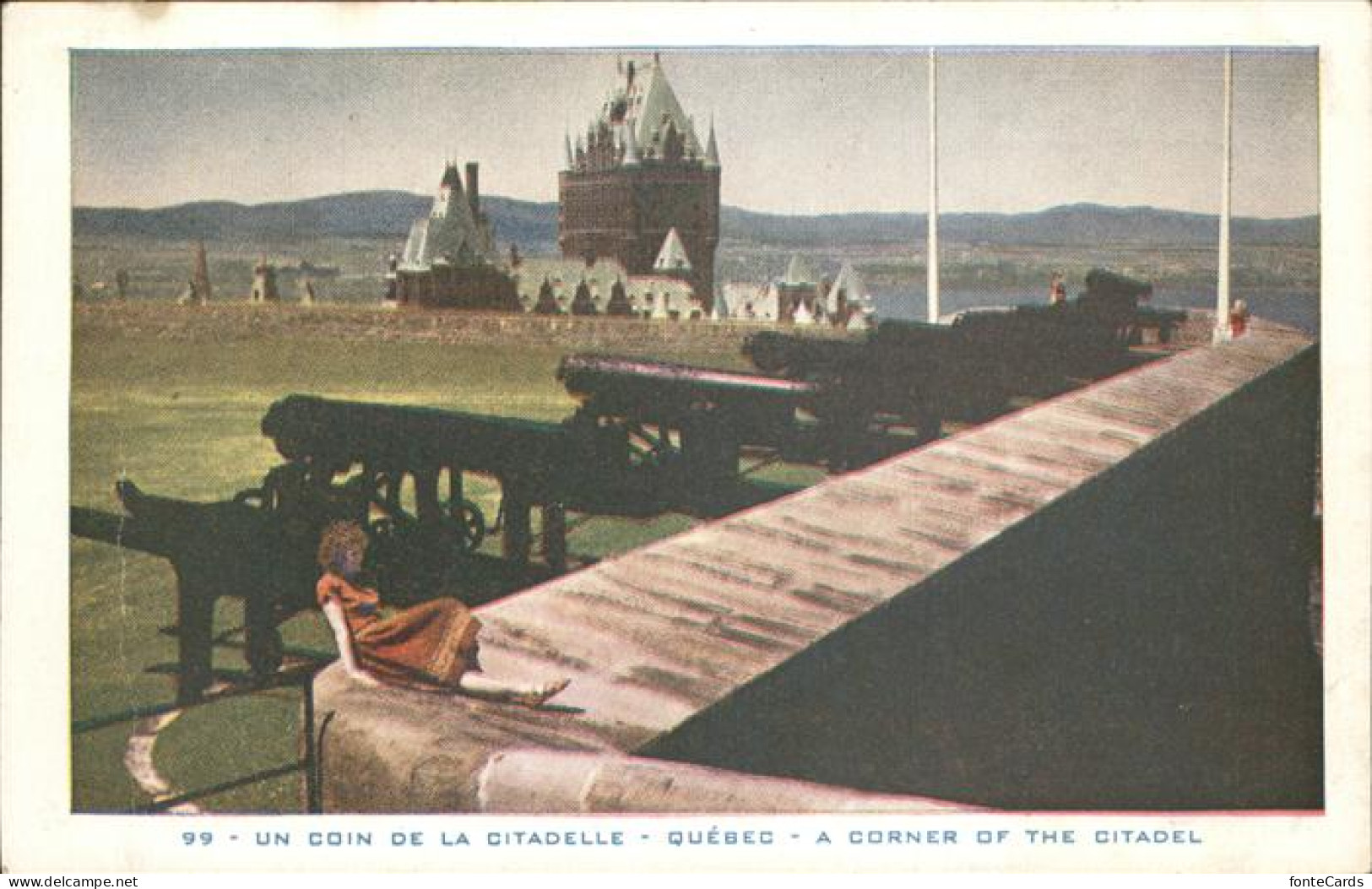 Quebec Un coin de la Citadelle Kanone