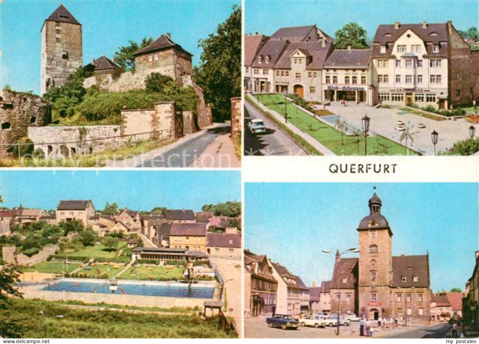 Querfurt Sachsen-Anhalt Burg Am Dreieck Bad Rathaus