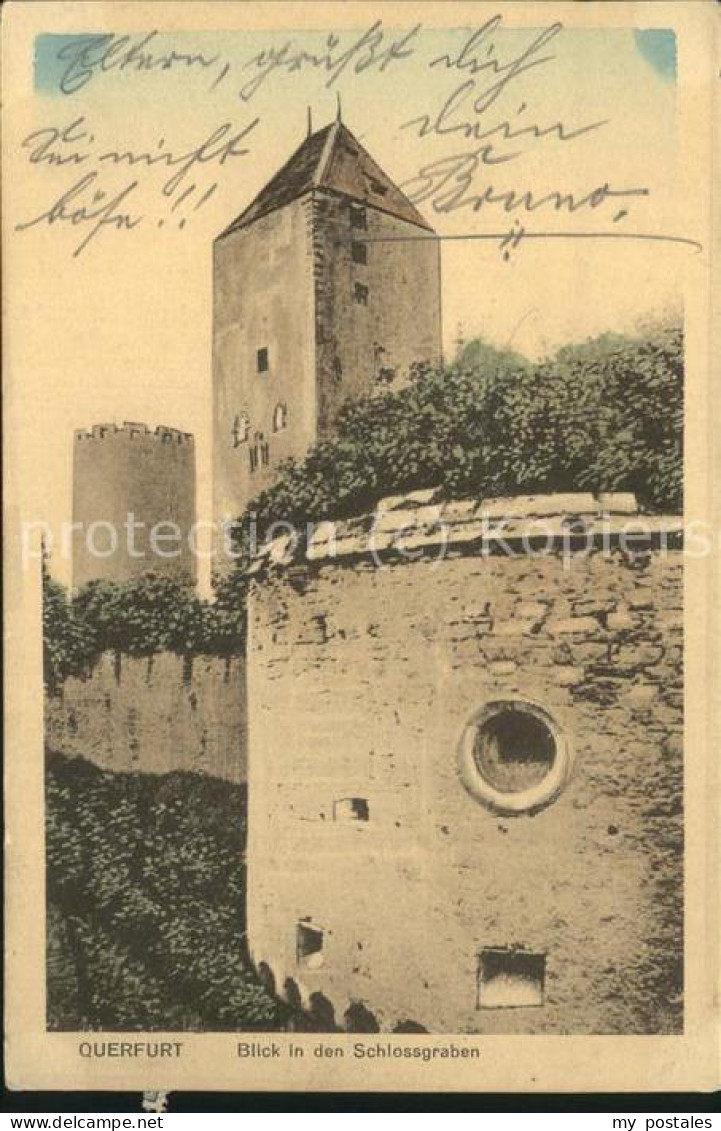 Querfurt Sachsen-Anhalt Schloss Graben