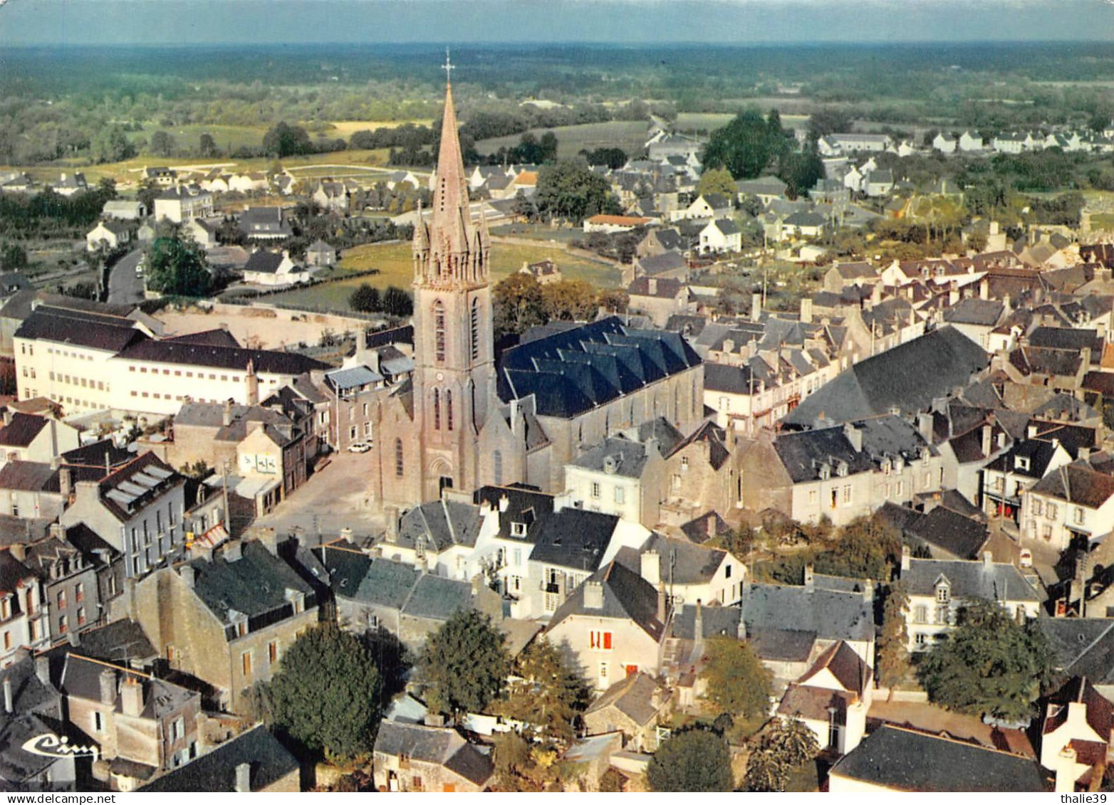 Questembert vue aérienne