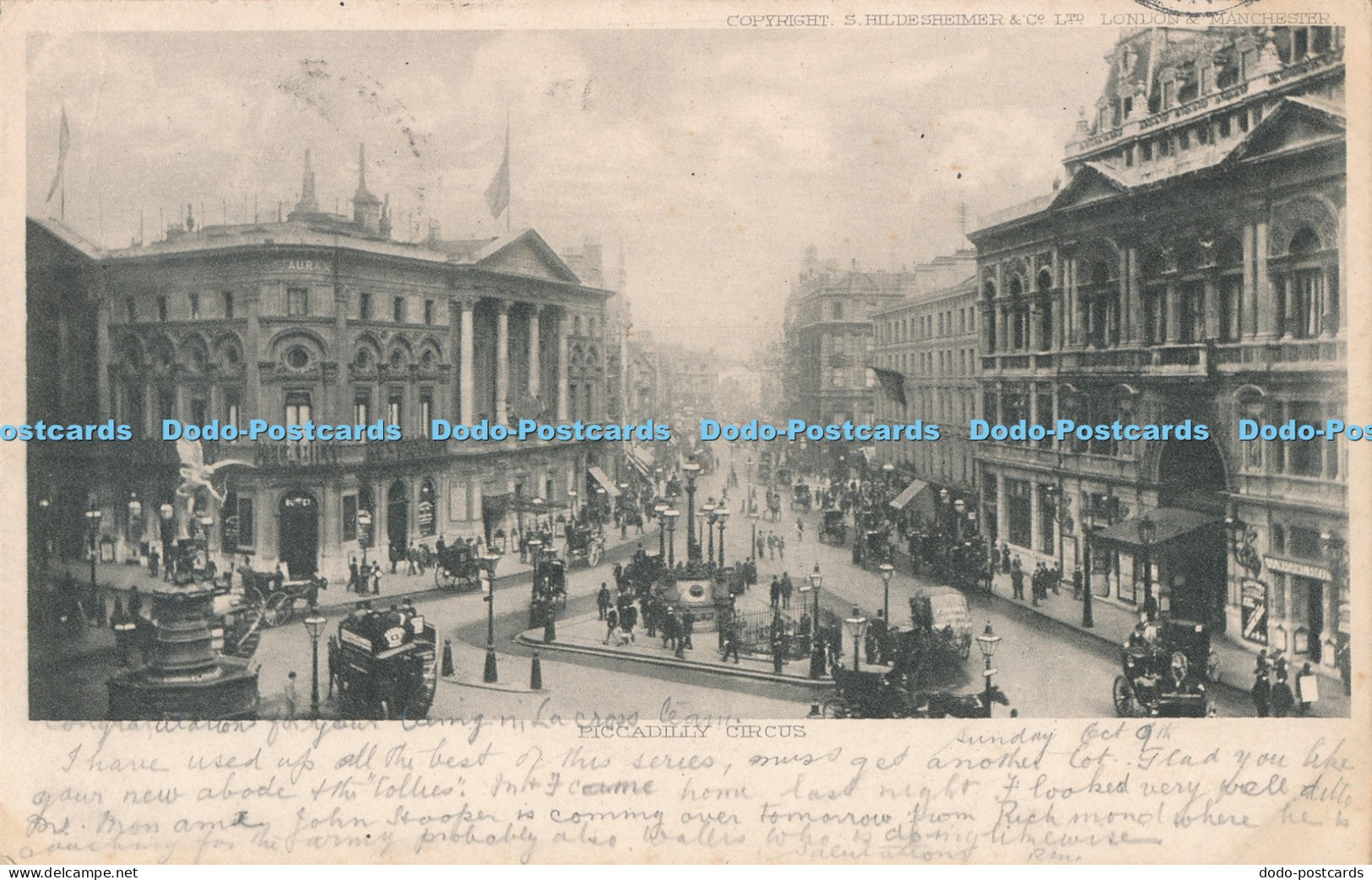 R001649 Piccadilly Circus 1904