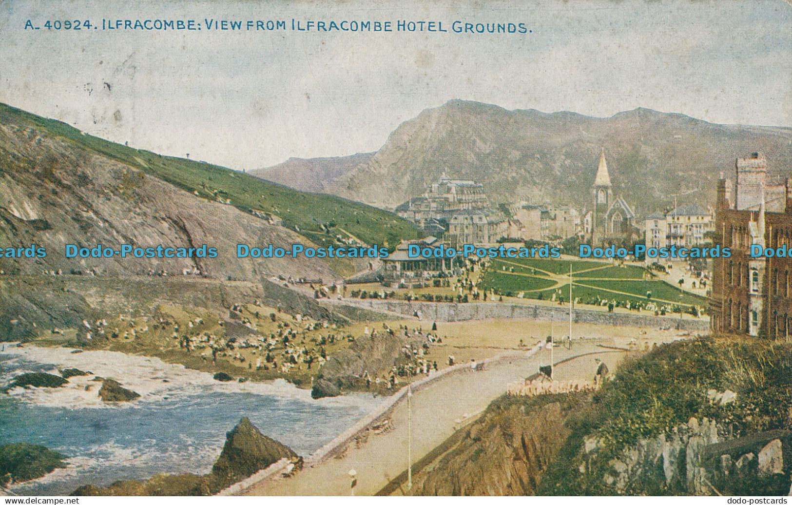 R003438 Ilfracombe. View from Ilfracombe Hotel Grounds. Photochrom. Celesque. No
