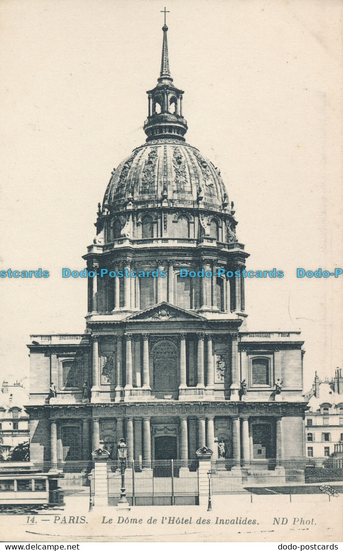 R003519 Paris. Le Dome de l Hotel des Invalides. ND. No 14