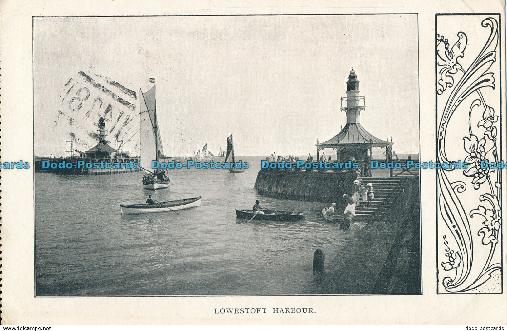 R004309 Lowestoft Harbour. 1904