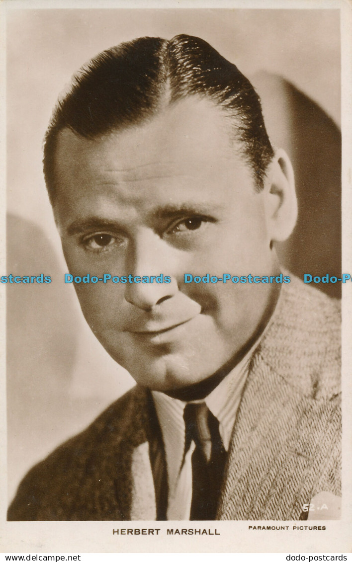 R004476 Herbert Marshall. Paramount Pictures. RP
