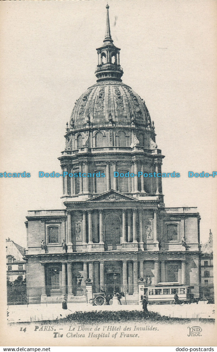 R004869 Paris. The Chelsea Hospital of France. Neurdein. No 14