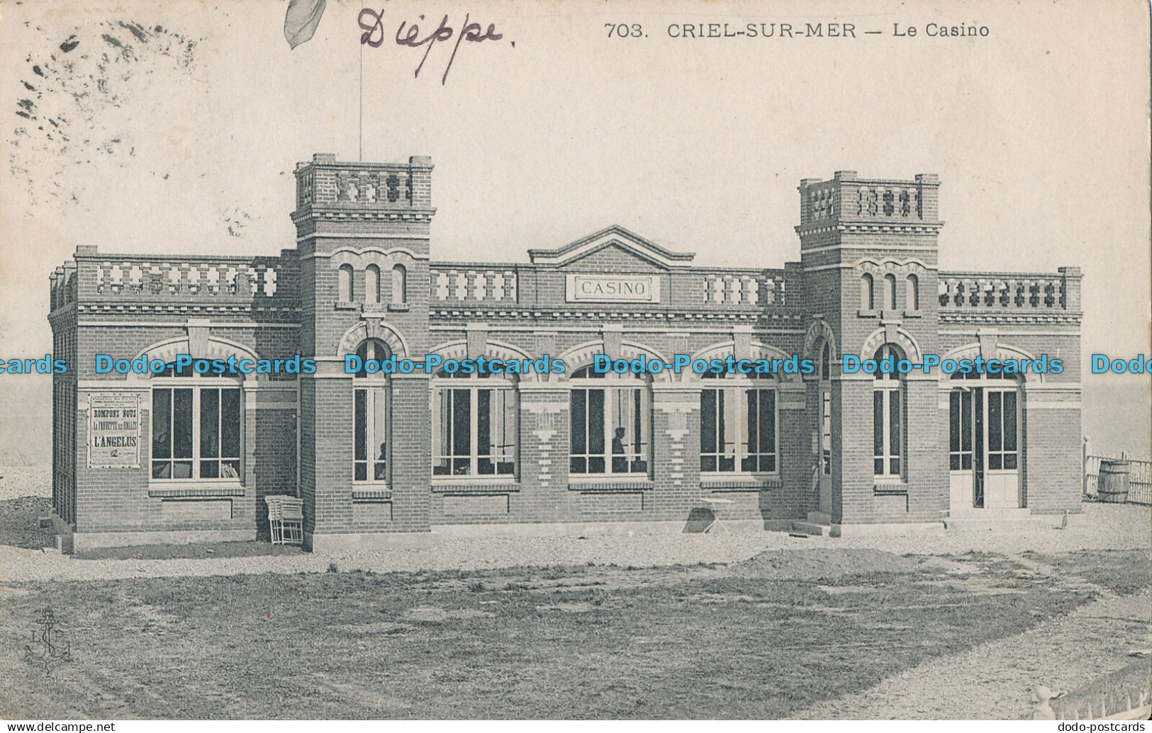 R005073 Criel sur Mer. Le Casino. 1907
