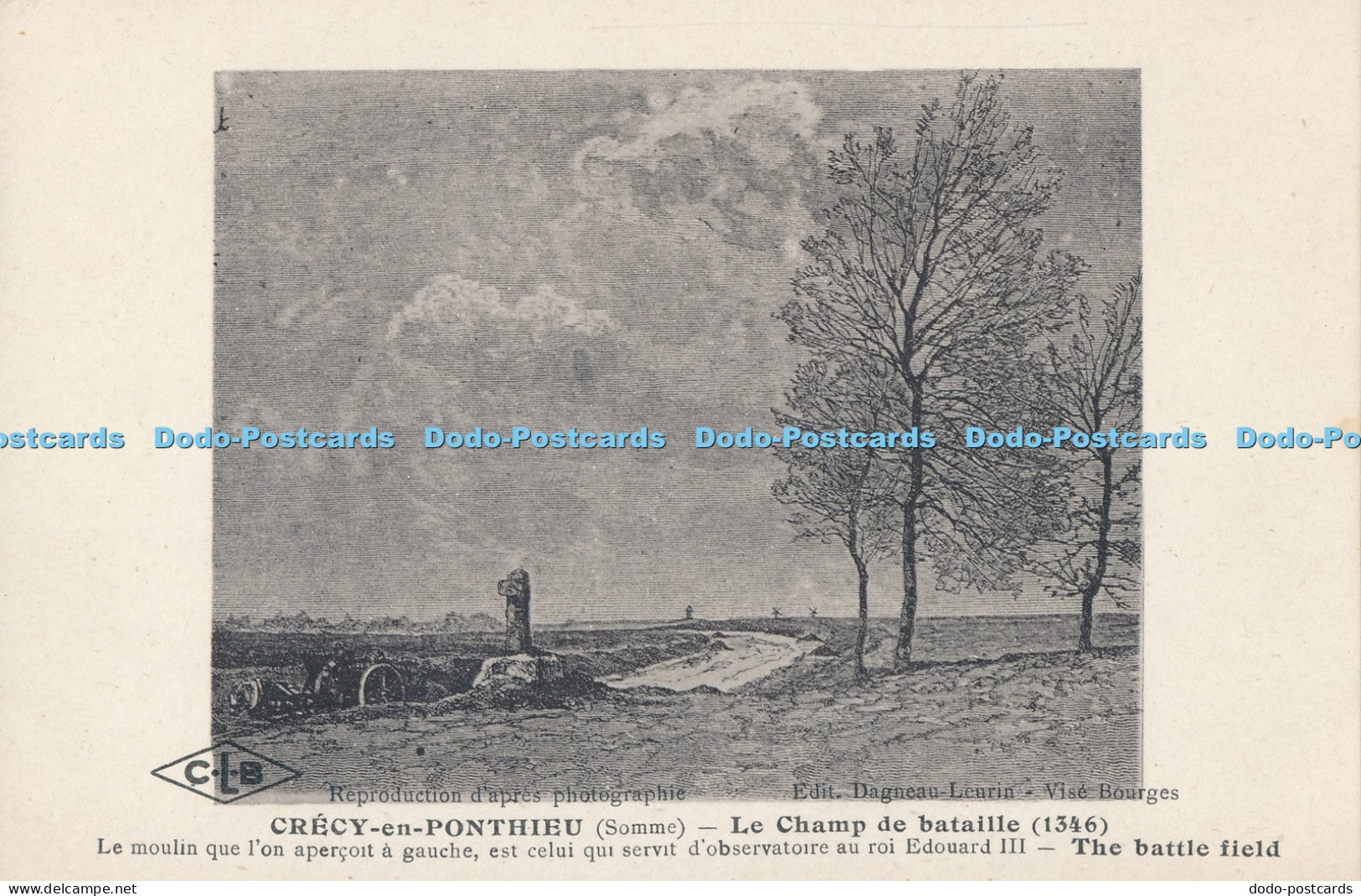 R005401 Crecy en Ponthieu Le Champ de Bataille 1346