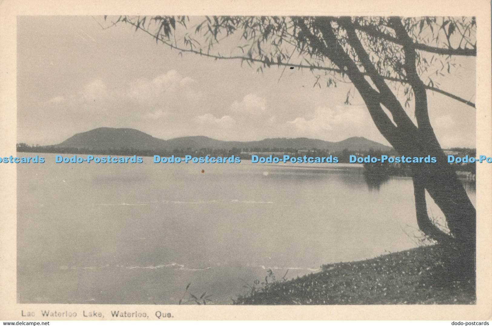 R005889 Lac Waterloo Lake Waterloo Que Photogelatine