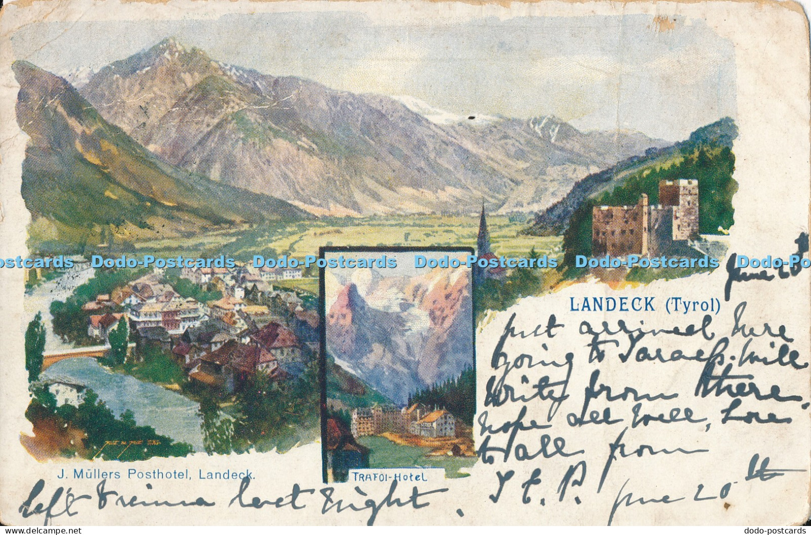 R005904 Landeck Tyrol Multi view 1903