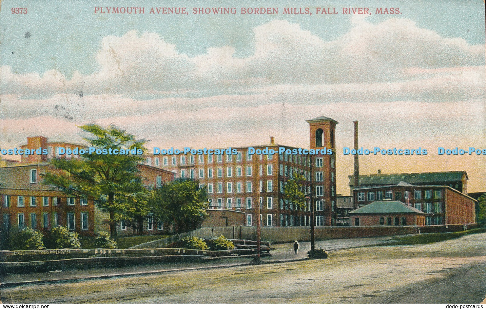 R006673 Plymouth Avenue Showing Borden Mills Fall River Mass A C Bosselman 1909