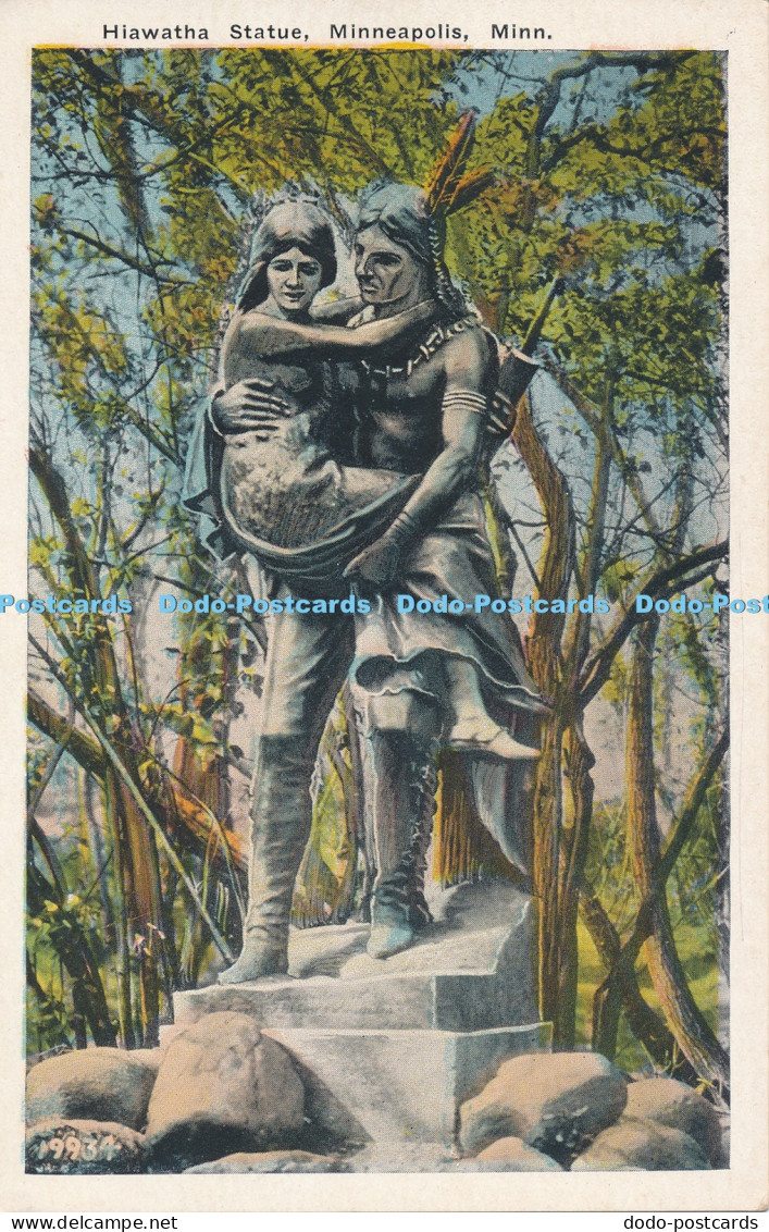 R009114 Hiawatha Statue Minneapolis Minn