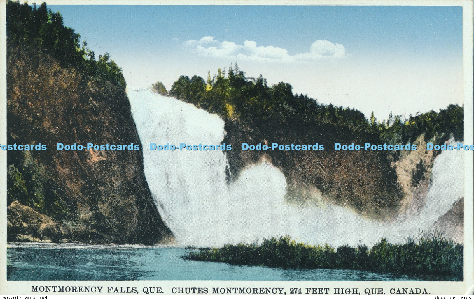 R009640 Montmorency Falls Que Chutes Montmorency 274 Feet High Que Canada