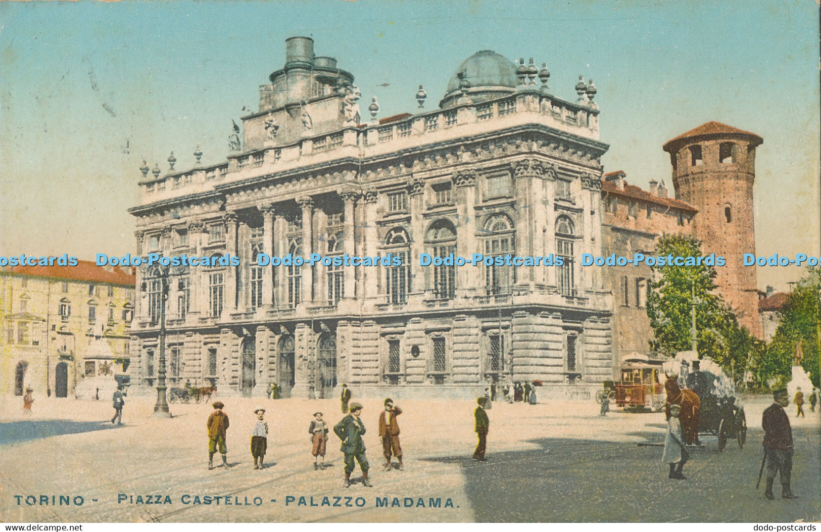 R009677 Torino Piazza Castello Palazzo Madama 1923