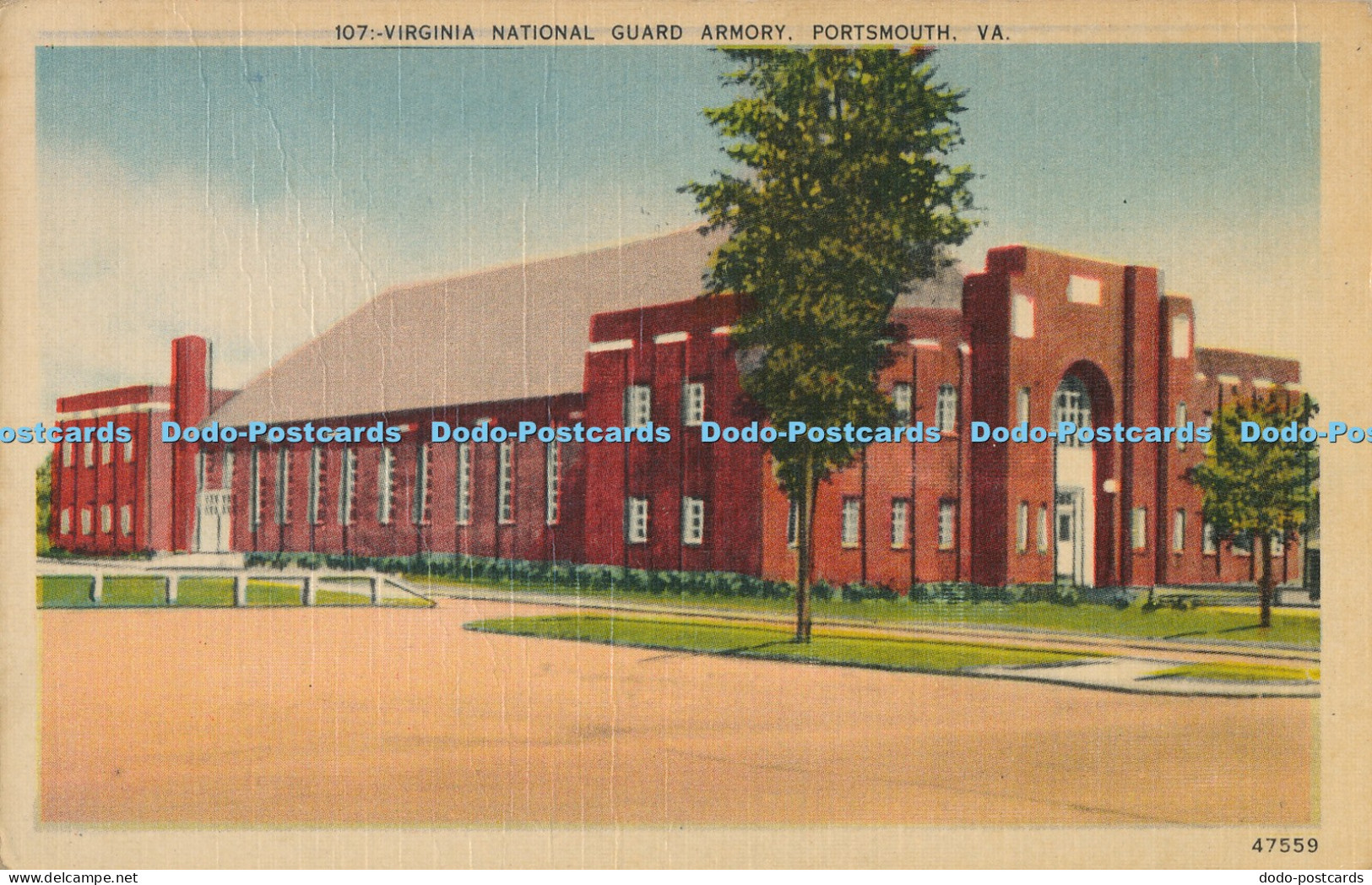 R010954 Virginia National Guard Armory Portsmouth Va G Ennis paper