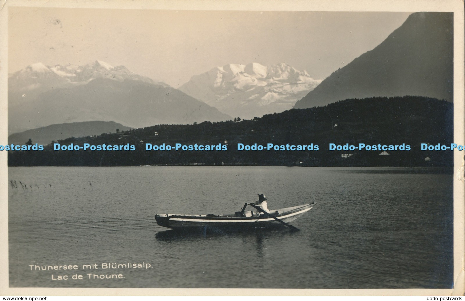 R011623 Thunersee mit Blumlisalp Lac de Thoune
