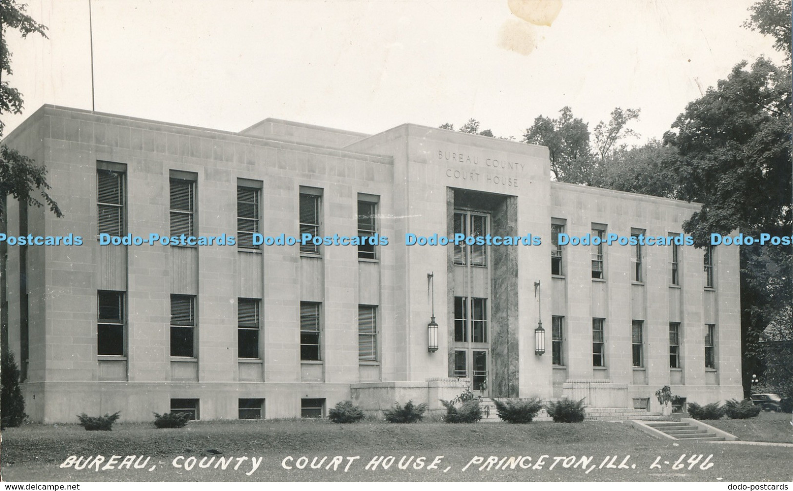 R012227 Bureau County Court House Princeton Ill B Hopkins