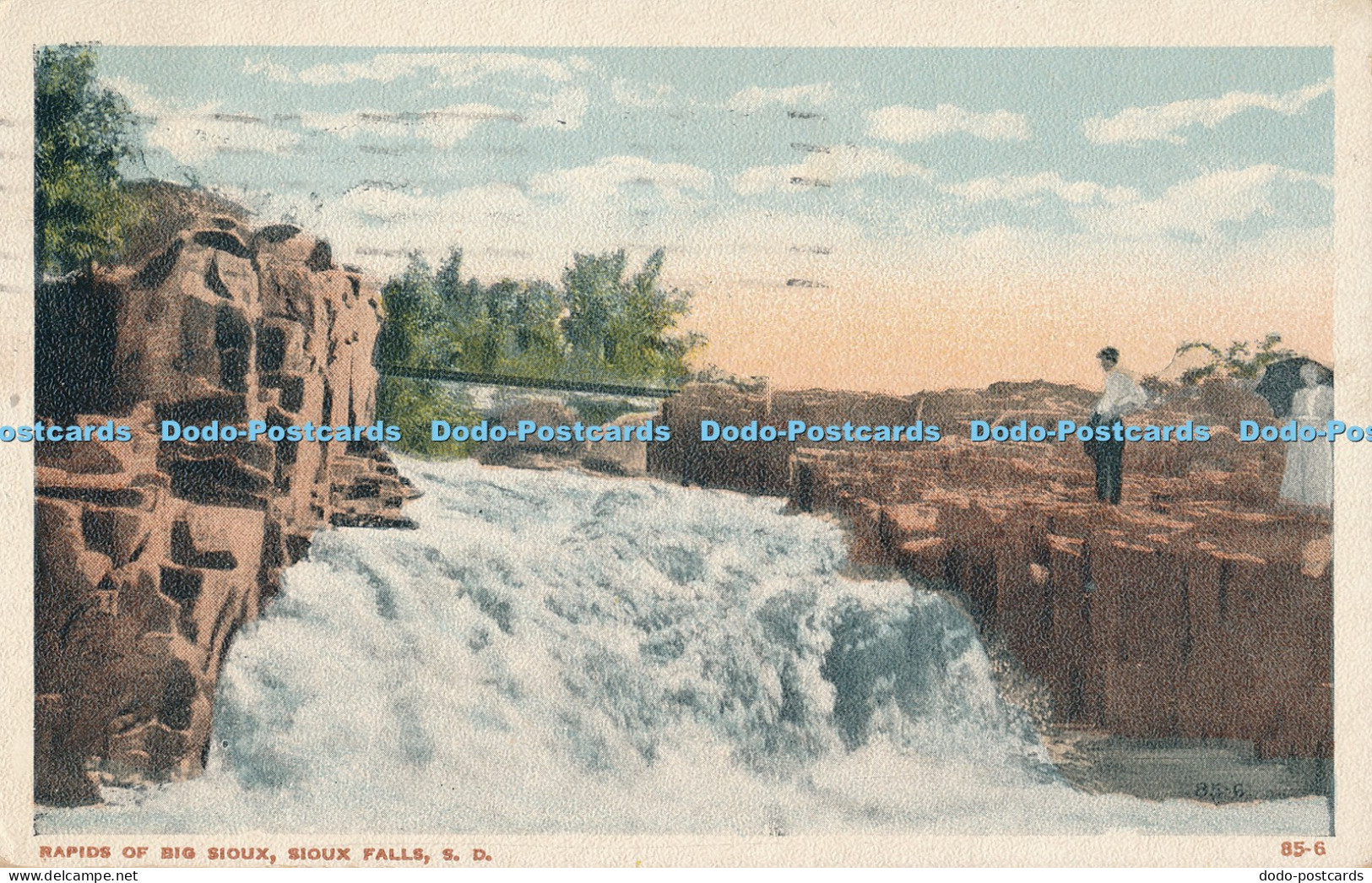 R012877 Rapids of Big Sioux Sioux Falls S D Valentine 1917