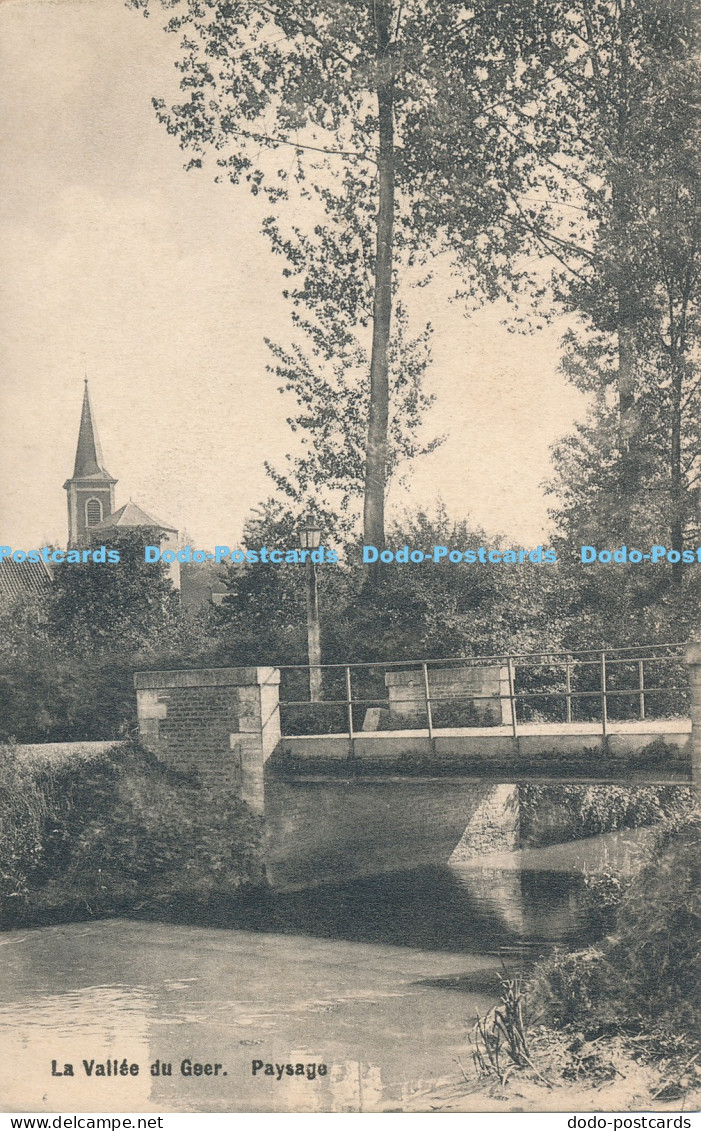 R014469 La Vallee du Geer Paysage 1910