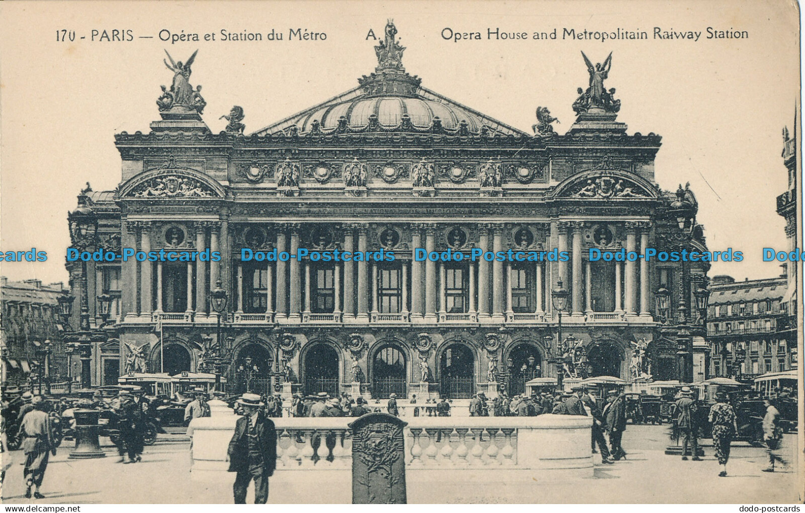 R014806 Paris. Opera House and Metropolitain Railway Station. A. Papeghin. No 17