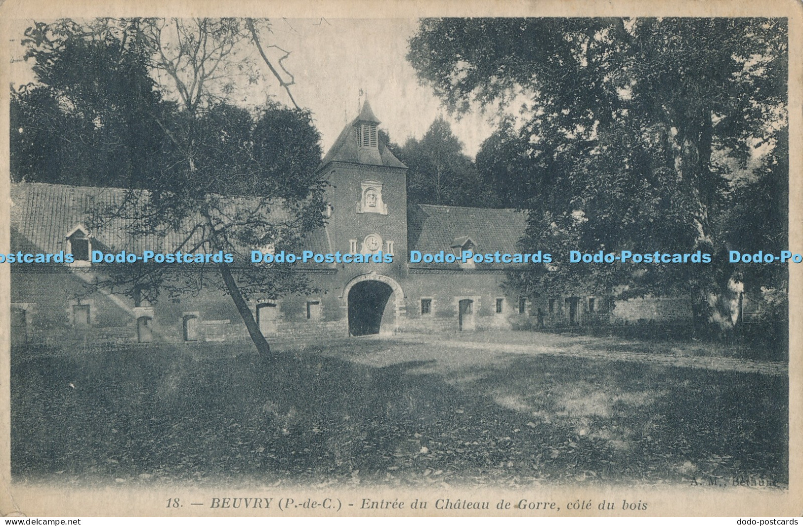 R015034 Beuvry Entree du Chateau de Gorre Cote du Bois B Hopkins